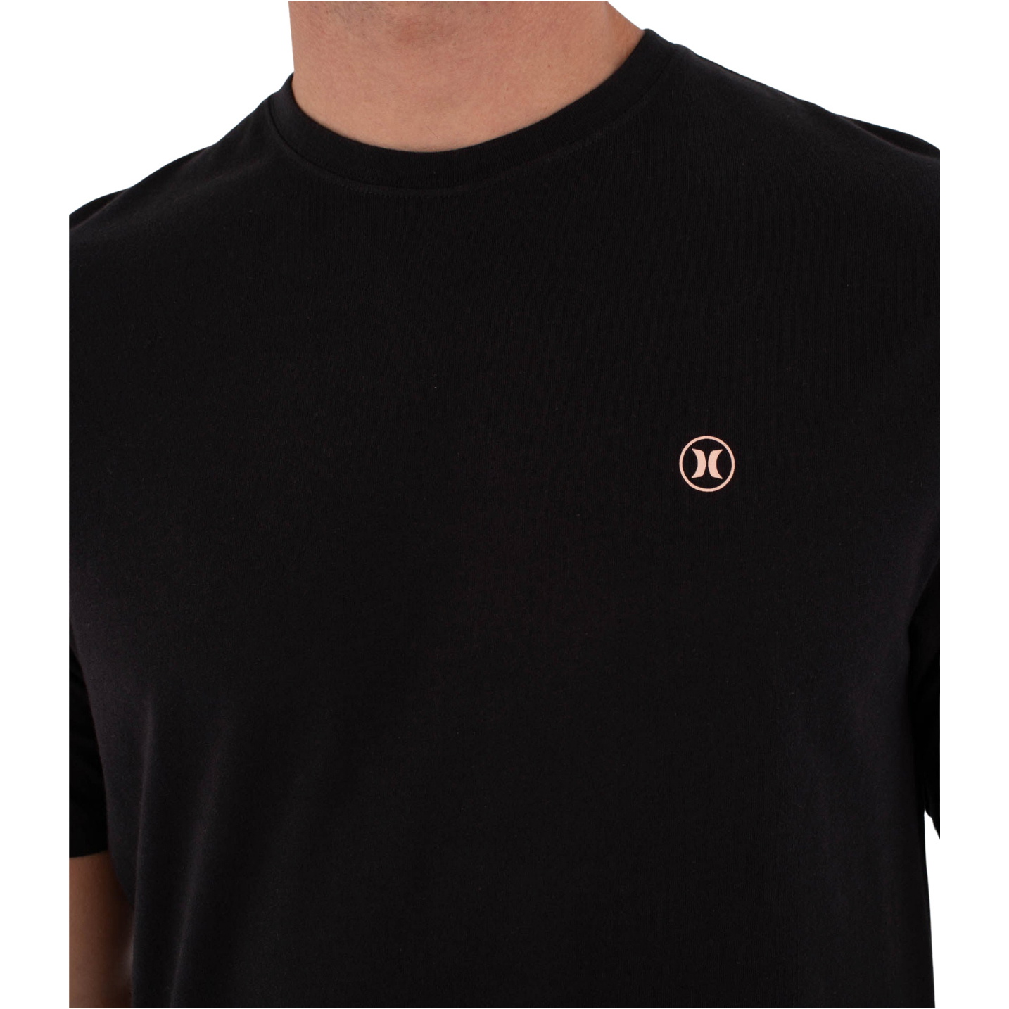 2026 Hurley Hombres Prensa De Impresión Icono Círculo Camiseta De Manga Corta MTSEUED0010 - Black